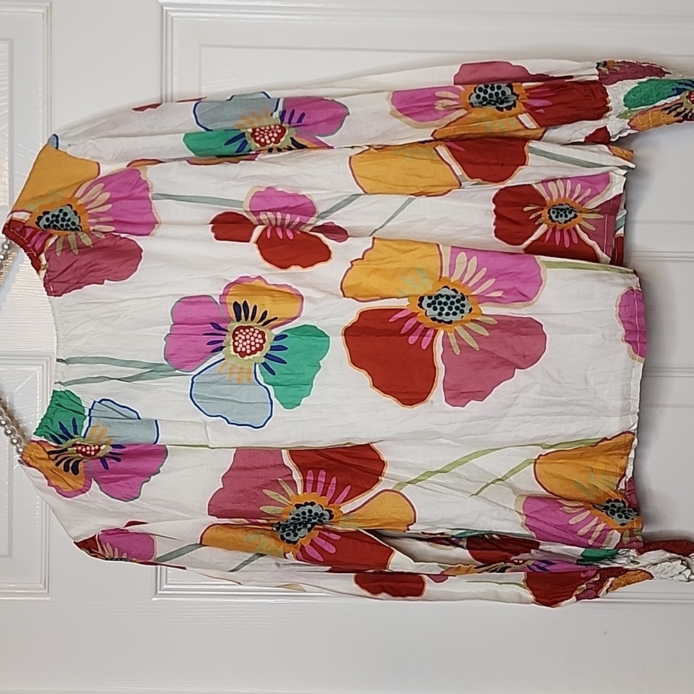 Velvet By Grahm And Spencer Womens Velvet Avery Longsleeve Floral Blouse Size M - Picture 10 of 17